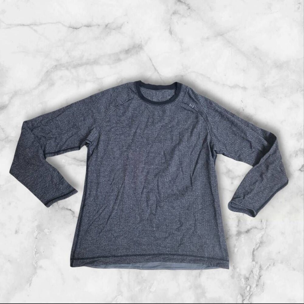 Lululemon Mens Large Surge Gray Long Sleeve